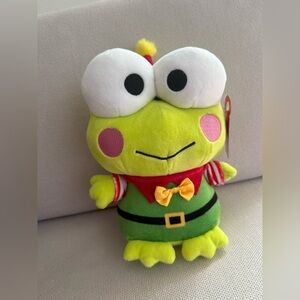 Sanrio Keroppi Christmas Holiday Plush 9” NWT Hello Kitty & Friends